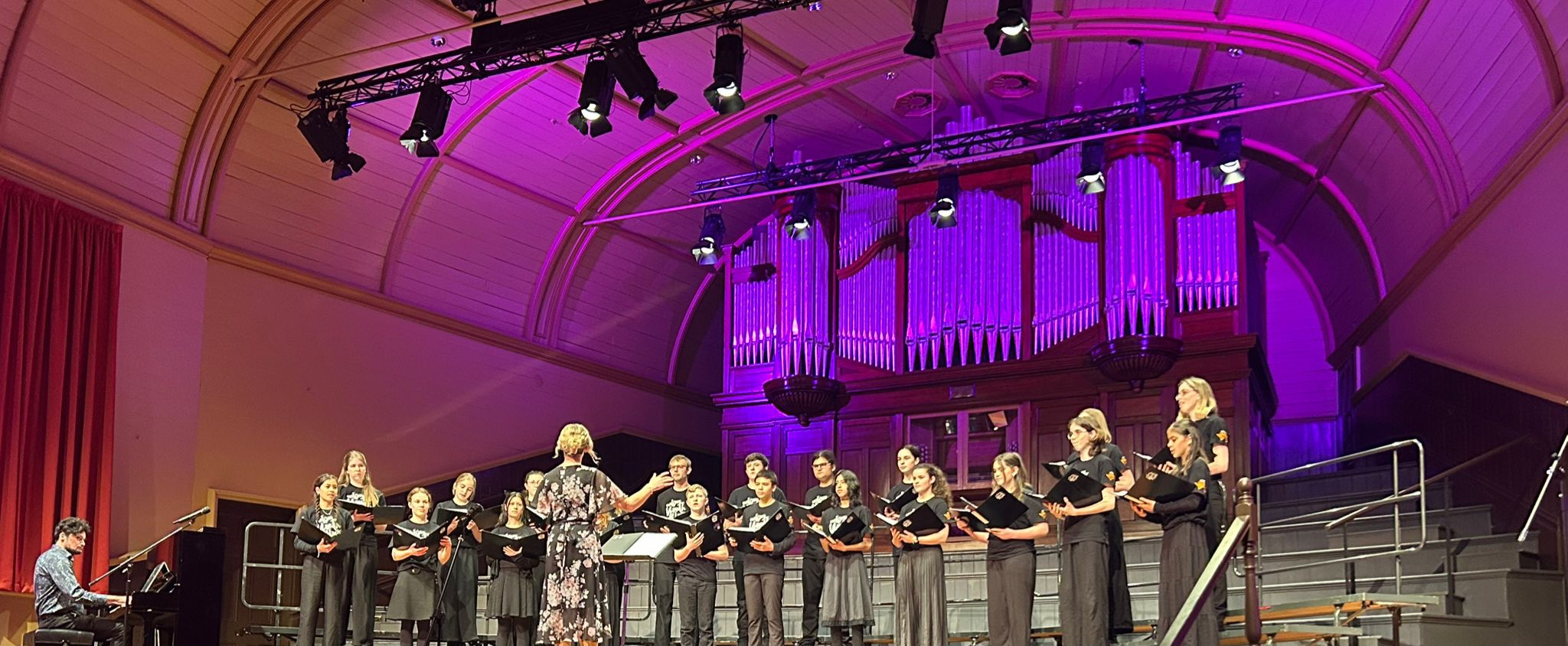 Nelson Youth Choir performs at This is Us concert with Nelson Bays Harmony Group at the Nelson Centre of Musical Arts NCMA.